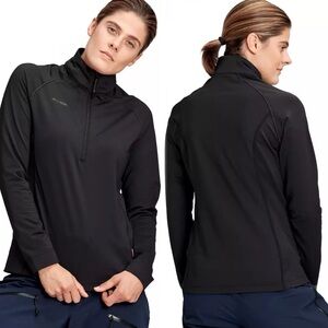 Mammut Snow Mid Layer Half Zip Pullover Long Sleeve Top